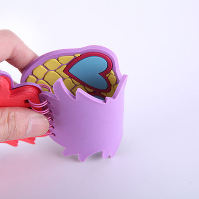 Creative Cartoon Design PVC Cover Loose Leaf Notepad for Portable Notetaking