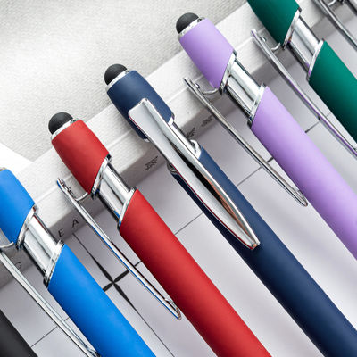 NO Erasable Ball Point Pen Writing Soft Touch Stylus with Custom LOGO Personalization