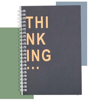 Customized Print Promotion A4 A5 School Notebook with Paper Cover and 60 Inner Sheets